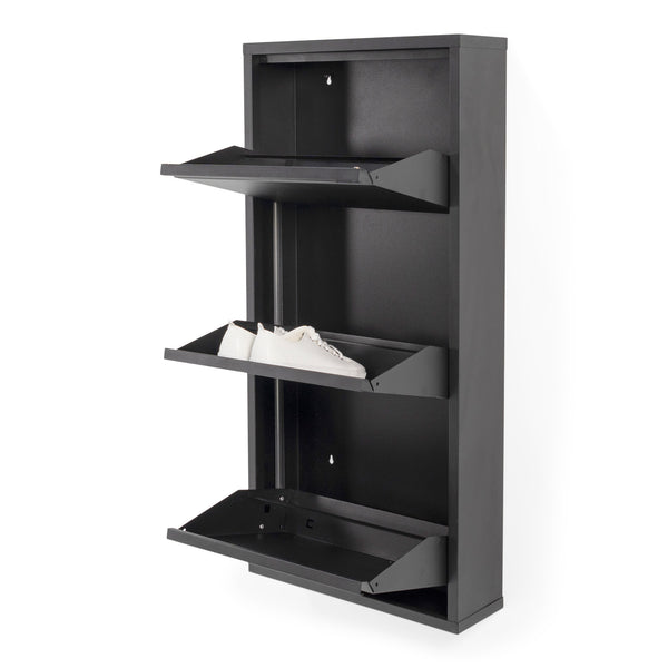 Schoenenkast Billy 3 zwart