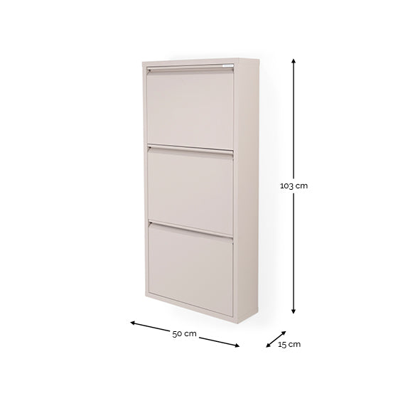 Schoenenkast Billy 3 Taupe