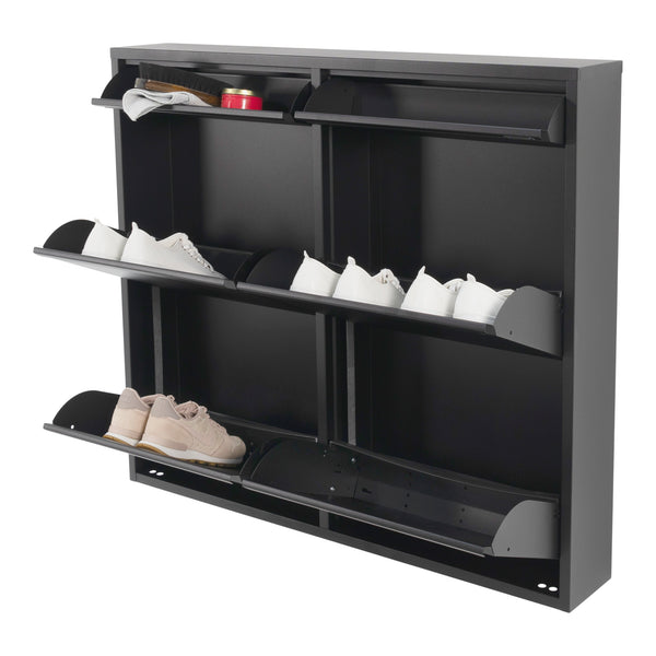 Schoenenkast Billy 6 zwart