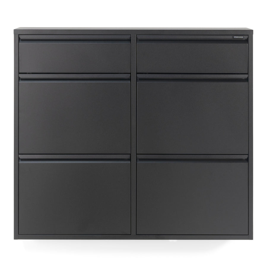 Schoenenkast Billy 6 zwart