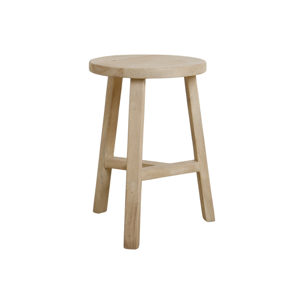 Beachwood krukje/bijzettafel mangohout - 34x34x50 cm