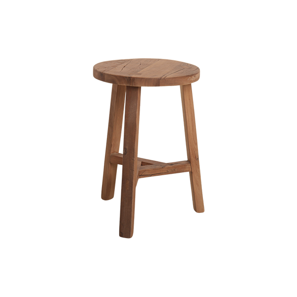 Farmwood houten kruk / bijzettafel - 34x34x50 cm