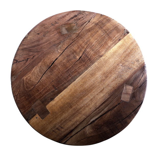 Farmwood houten kruk / bijzettafel - 34x34x50 cm
