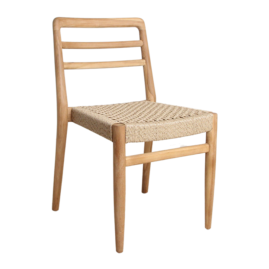 Verano teakhouten tuinstoel Naturel set van 2
