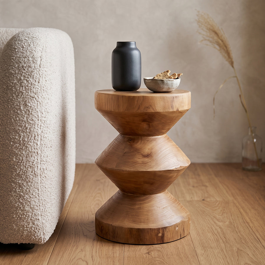 Forma teakhouten bijzettafel Rizo naturel