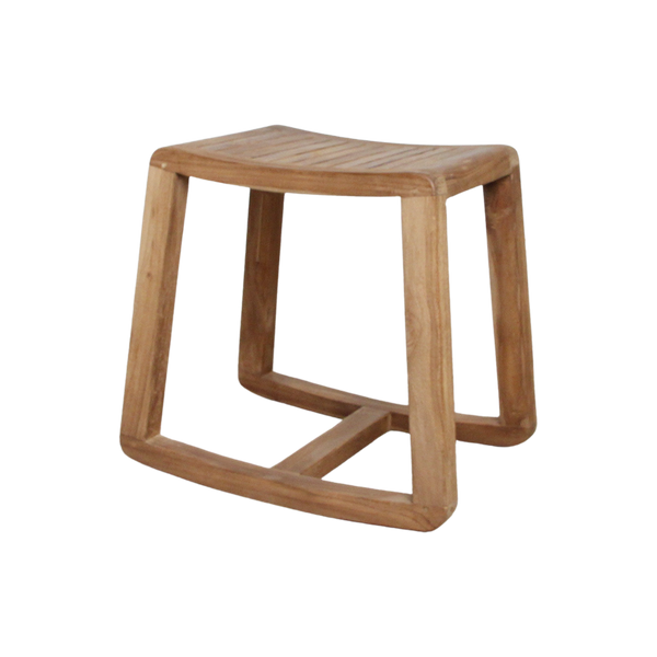 Teakhouten schommelkruk - 49x36x45 cm