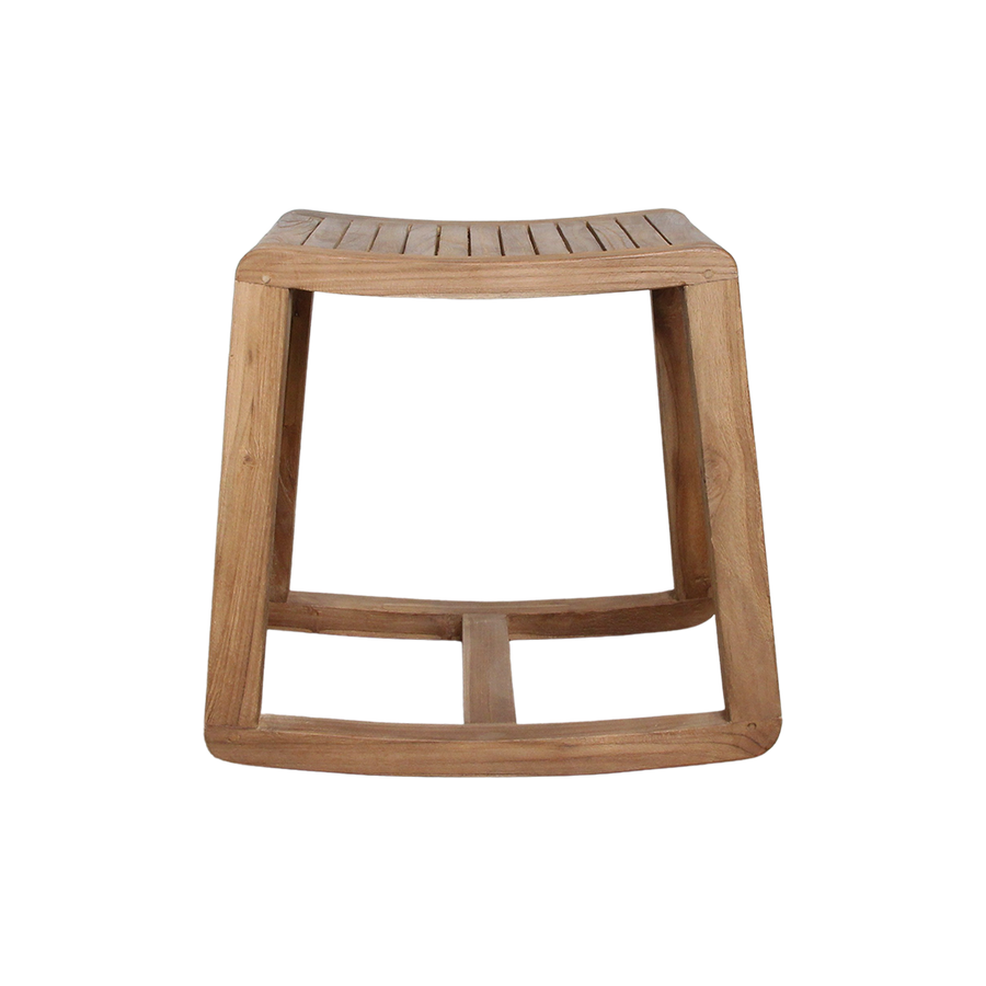 Teakhouten schommelkruk - 49x36x45 cm