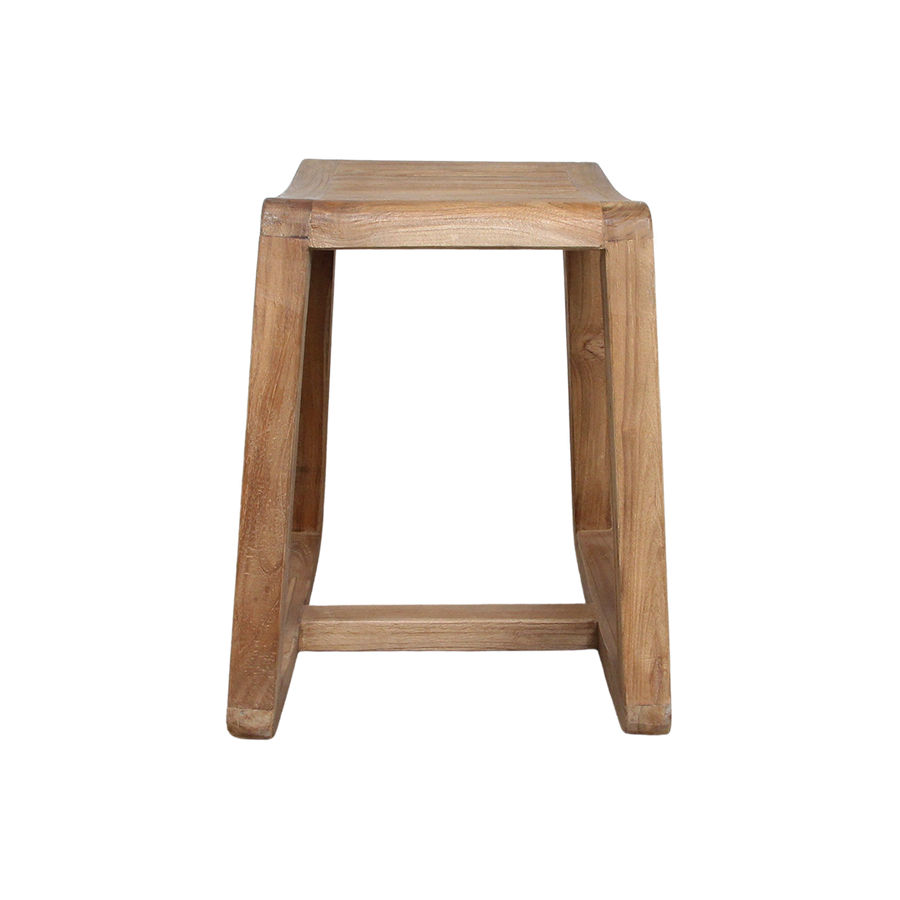 Teakhouten schommelkruk - 49x36x45 cm