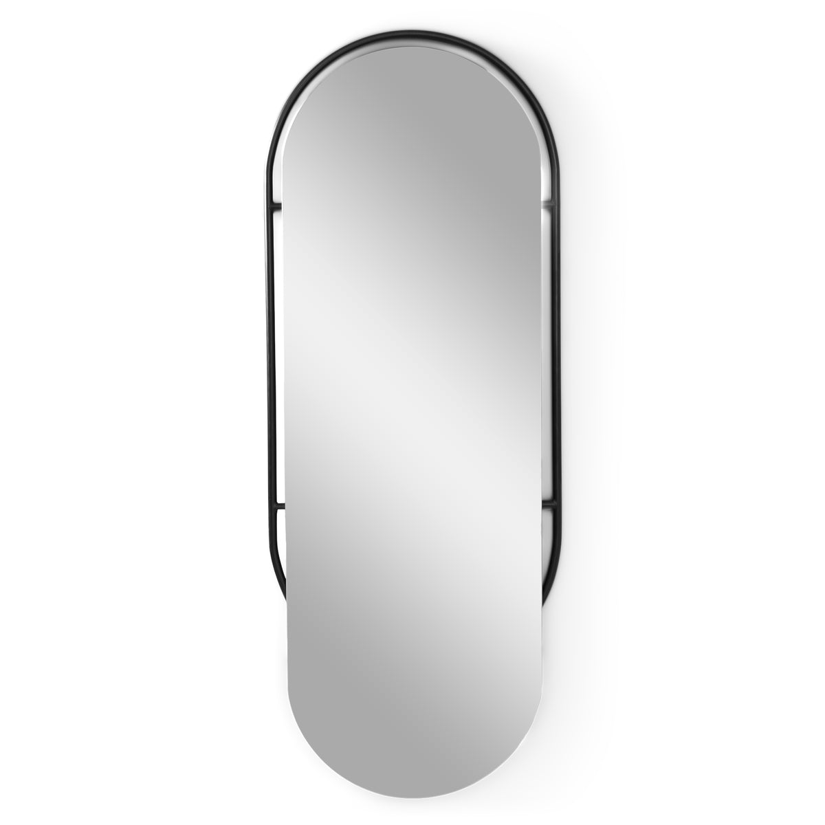 Spiegel Oval 160 zwart