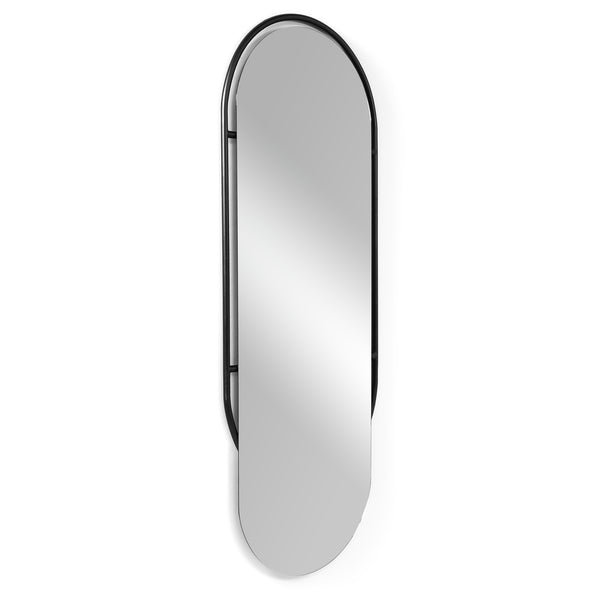 Spiegel Oval 160 zwart