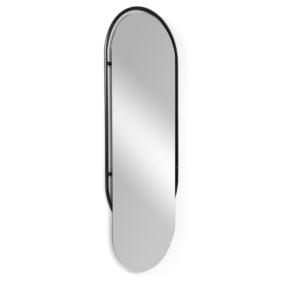 Spiegel Oval 160 zwart