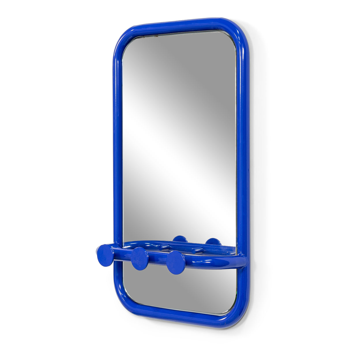 Spiegel retro blauw