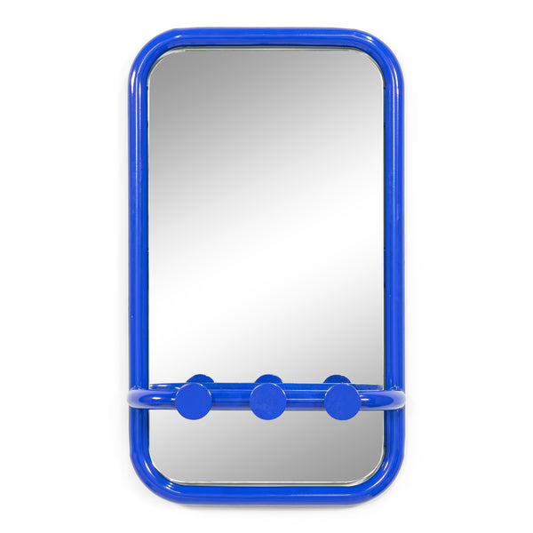 Spiegel retro blauw