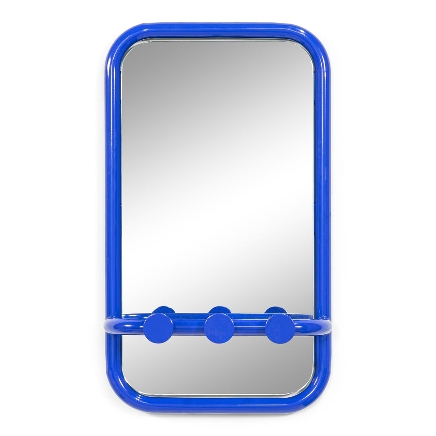 Spiegel retro blauw