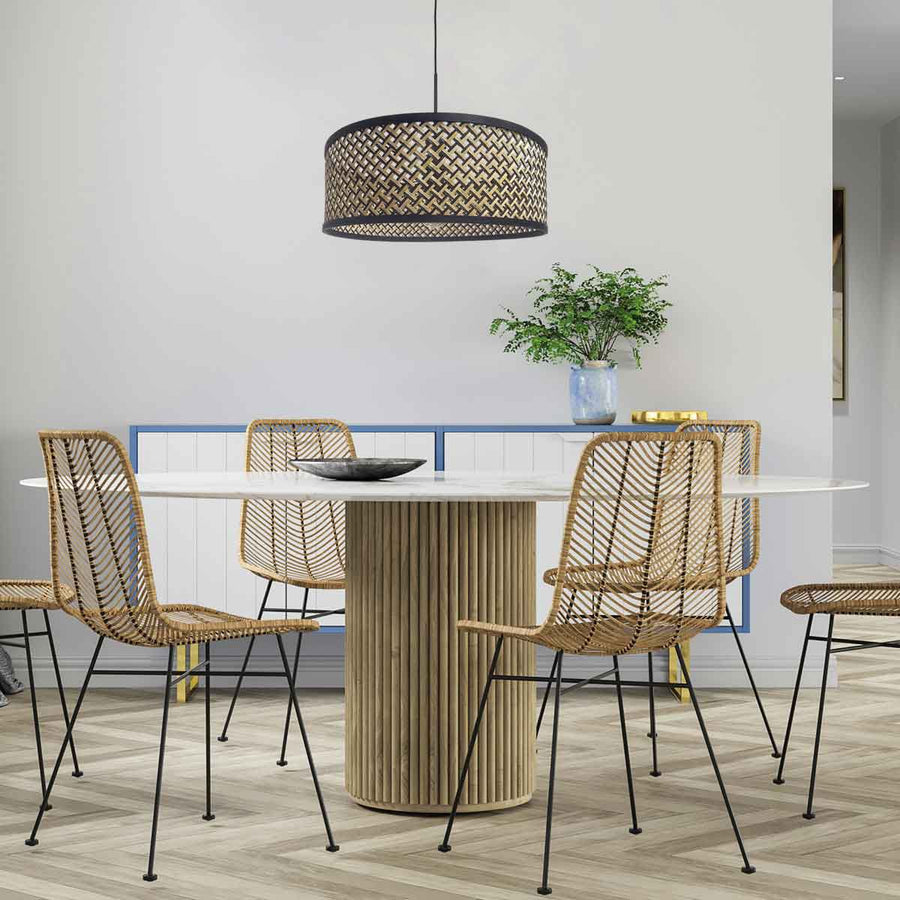 Hanglamp Vidrio 3832ZW amber geel glas