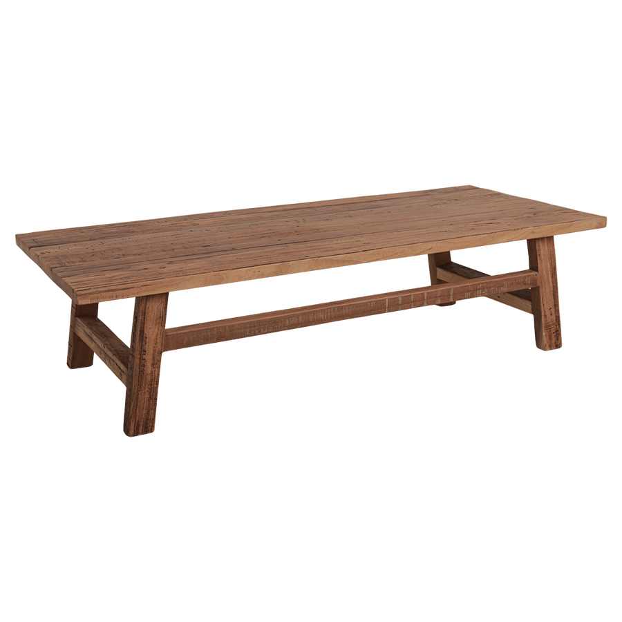 Farmwood houten salontafel rechthoek - 140x60x35 cm