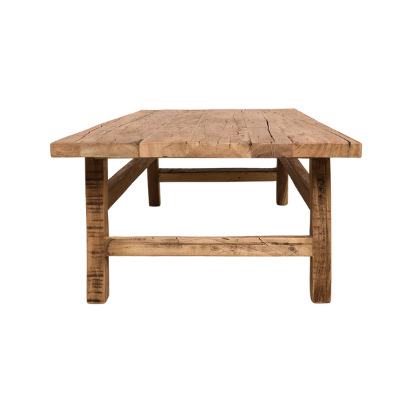 Farmwood houten salontafel rechthoek - 140x60x35 cm
