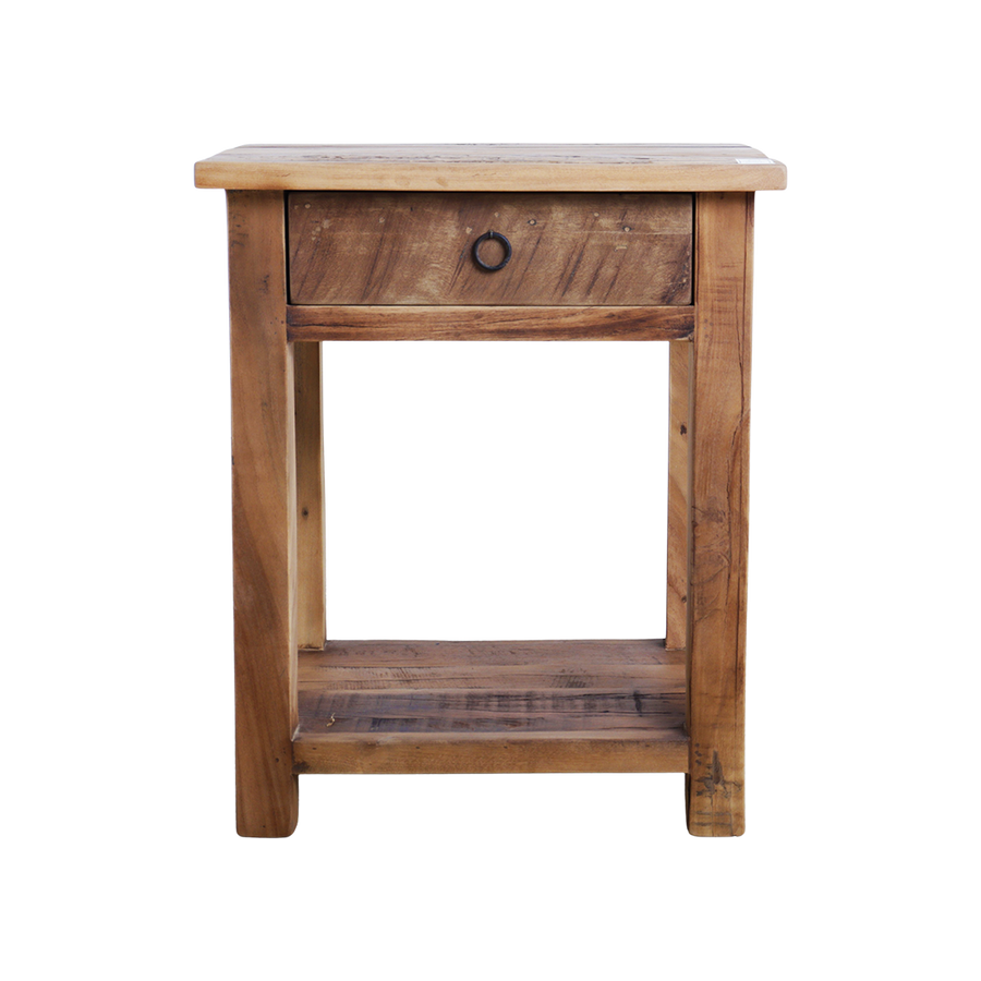 Farmwood houten nachtkastje met lade – 50x38x60 cm