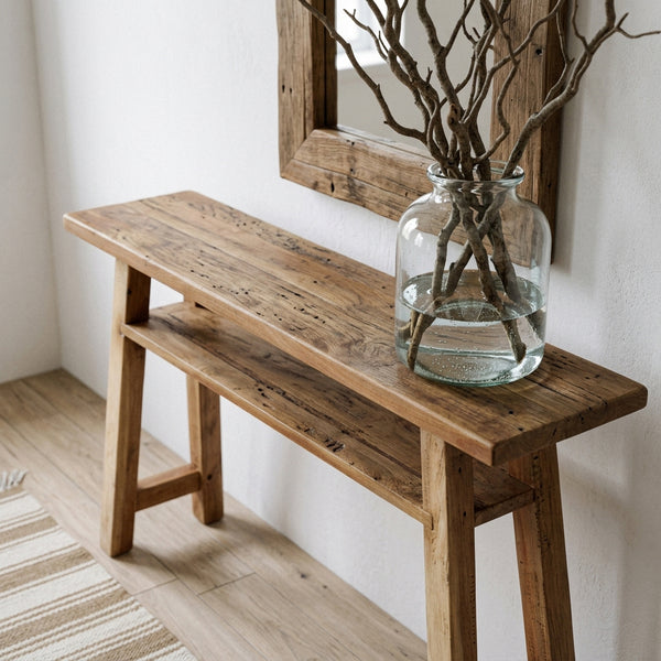 Farmwood wandtafel/sidetable large FSC-gerecycled hout