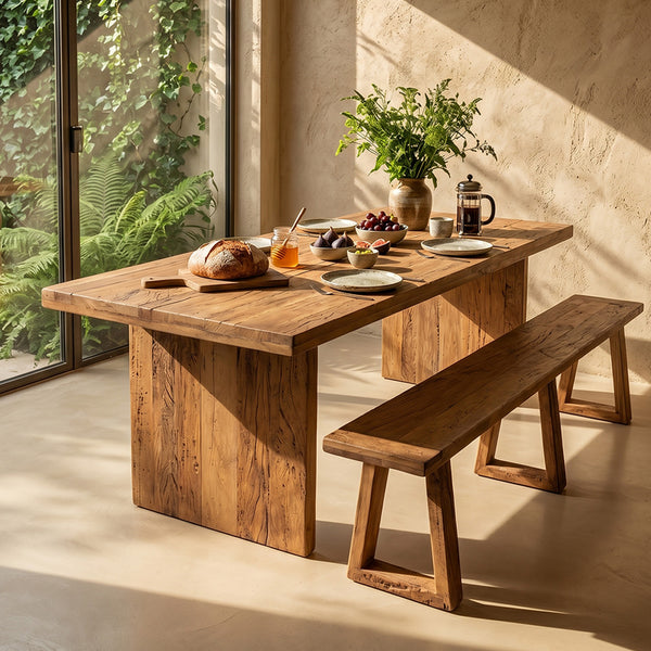 Farmwood waterfall eettafel - fsc-gerecycled hout - 240 cm