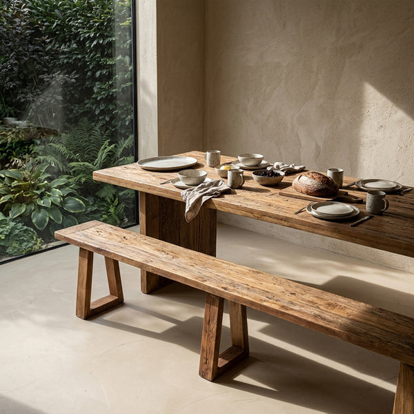 Farmwood waterfall eettafel - fsc-gerecycled hout - 240 cm