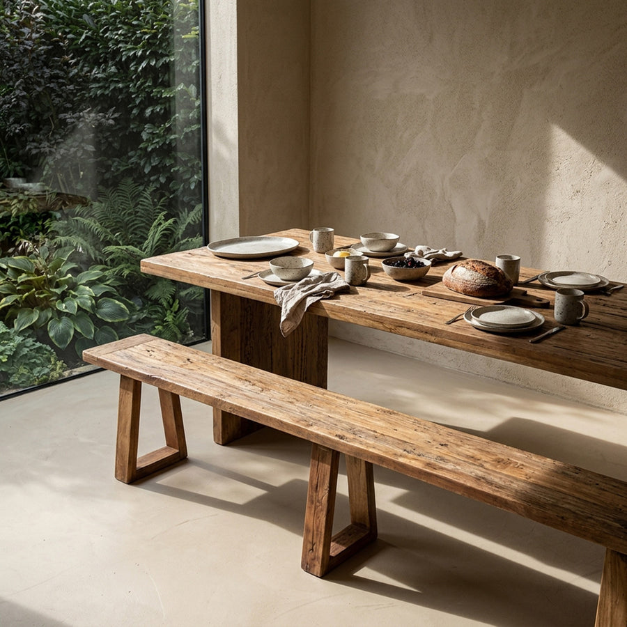 Farmwood waterfall eettafel - fsc-gerecycled hout - 240 cm
