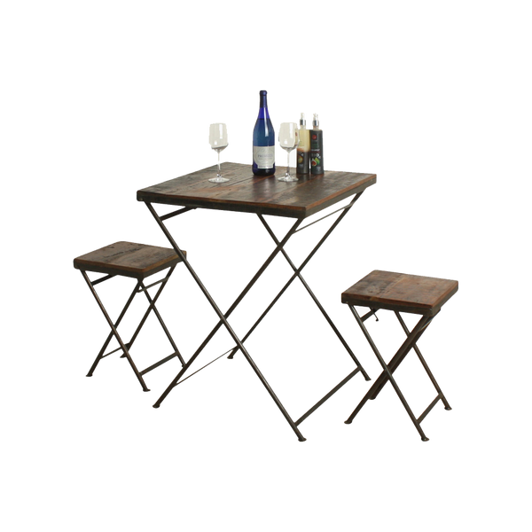 Factory inklapbare tafel - fsc-gerecycled hout - 60x60x76 cm