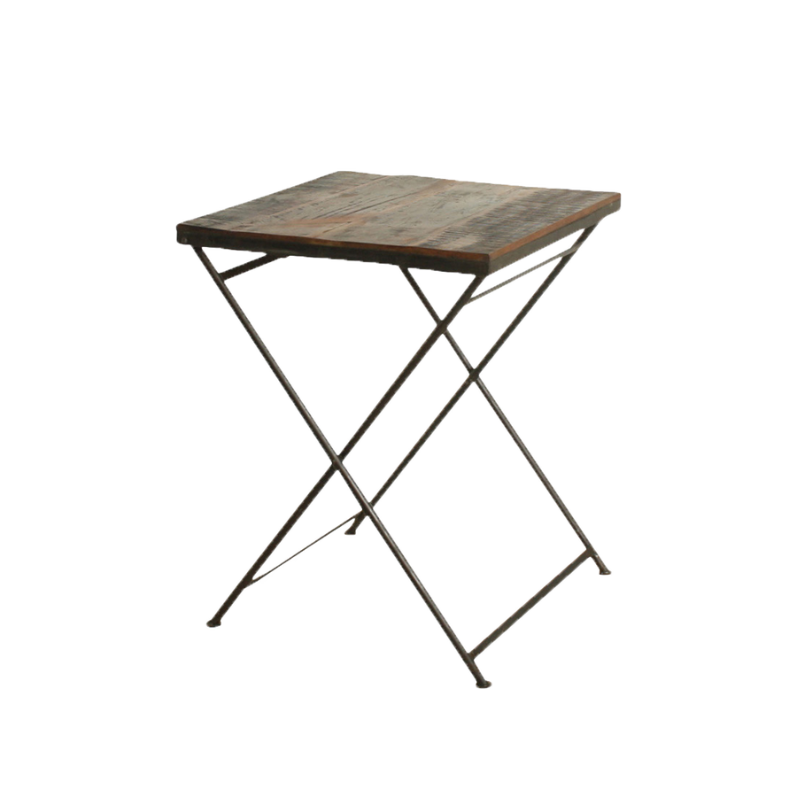 Factory inklapbare tafel - fsc-gerecycled hout - 60x60x76 cm