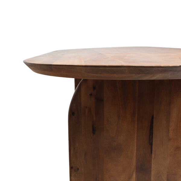 Bullnose dining table brown 240 closed base