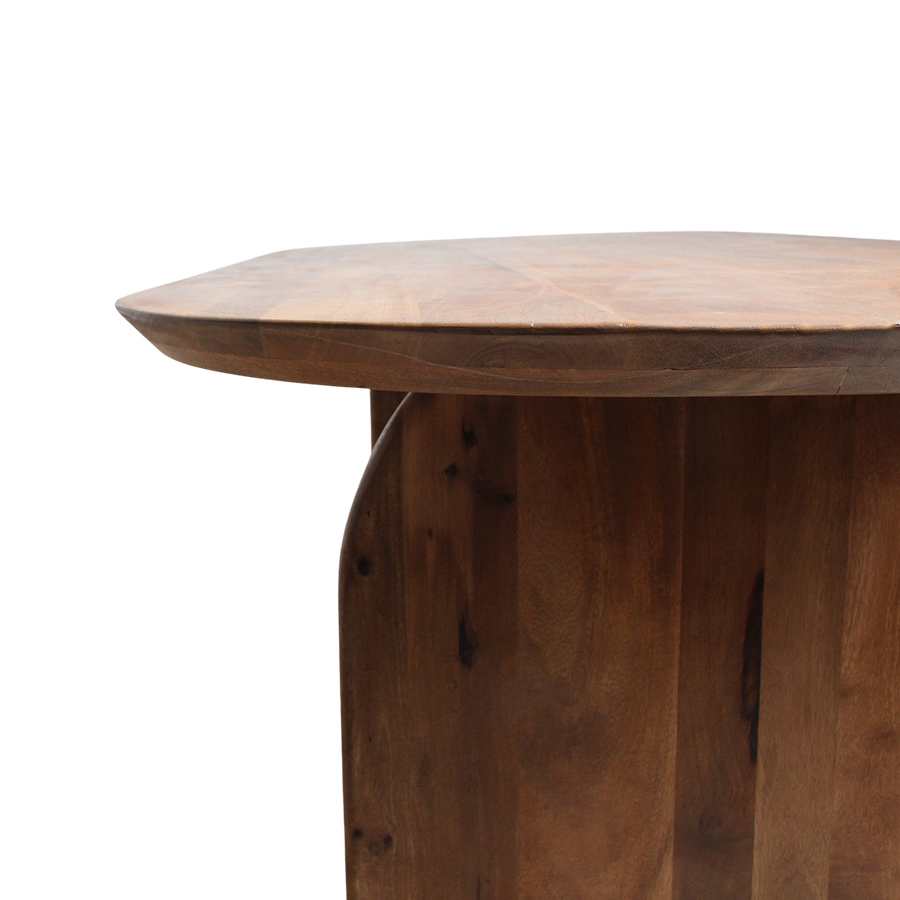 Bullnose dining table brown 240 closed base