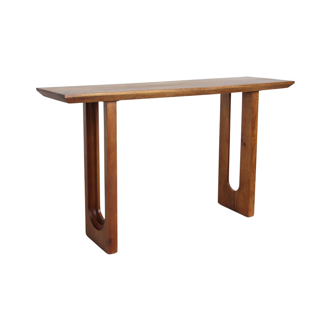 Bullnose chamfered mangohouten wandtafel