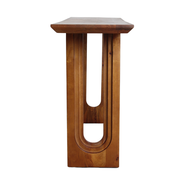 Bullnose chamfered mangohouten wandtafel