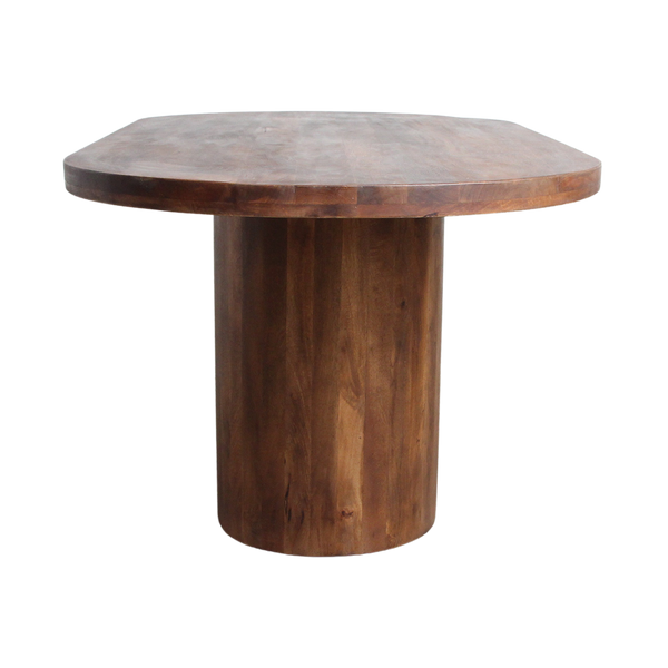 Bullnose Oblong mangohouten eettafel ovaal 200 cm