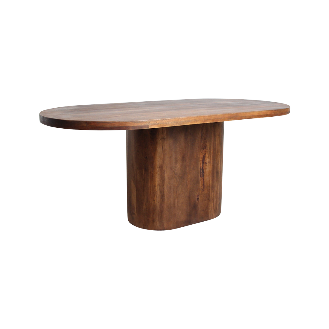 Bullnose Oblong mangohouten eettafel ovaal 240 cm