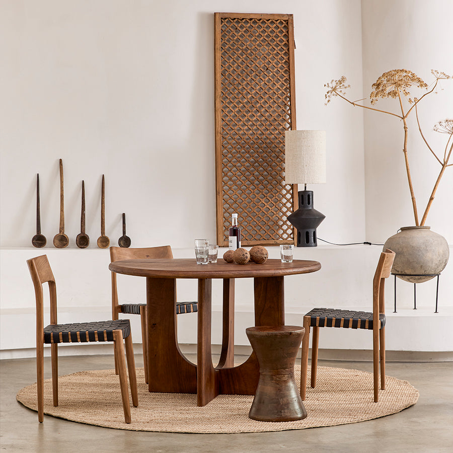 Bullnose Coliseo ronde mangohouten eettafel Ø 120 cm