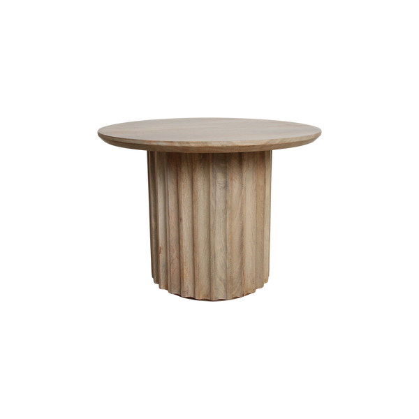 Bullnose bijzettafel reversed naturel Ø 55 cm