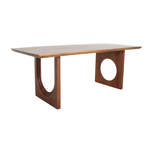 Bullnose chamfered mix mangohouten eettafel - 180 cm