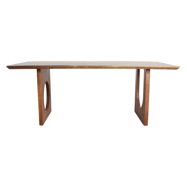 Bullnose chamfered mix mangohouten eettafel - 180 cm
