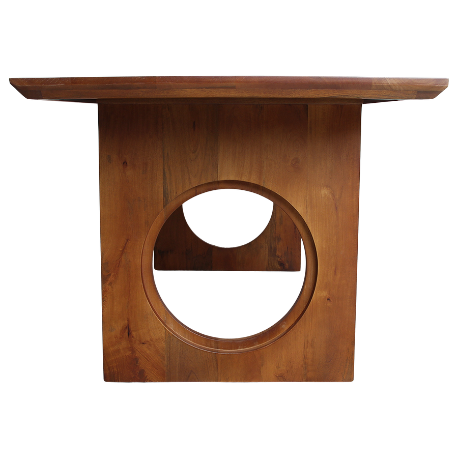 Bullnose chamfered loop mangohouten eettafel - 200 cm