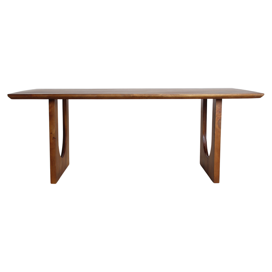 Bullnose chamfered arch mangohouten eettafel - 200 cm