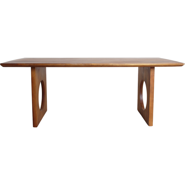 Bullnose chamfered loop mangohouten eettafel - 240 cm