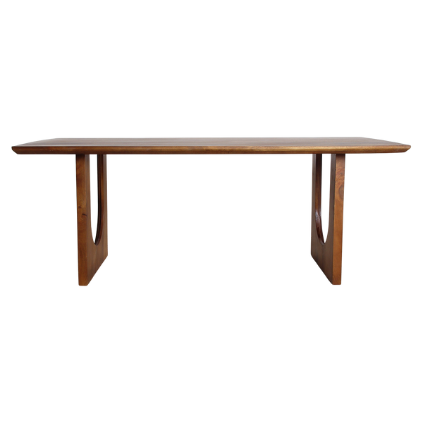 Bullnose chamfered arch mangohouten eettafel - 240 cm