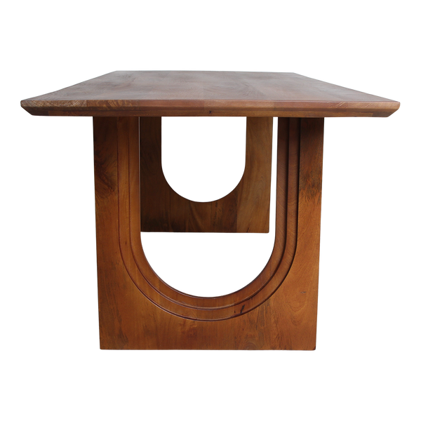 Bullnose chamfered arch mangohouten eettafel - 240 cm
