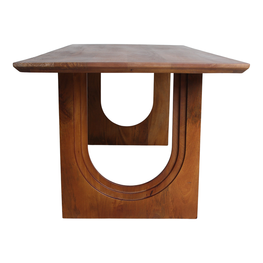 Bullnose chamfered arch mangohouten eettafel - 240 cm
