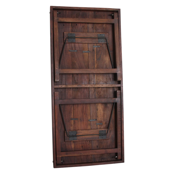 Inklapbare vintage eettafel Gerecycled hout 165x75x76 cm