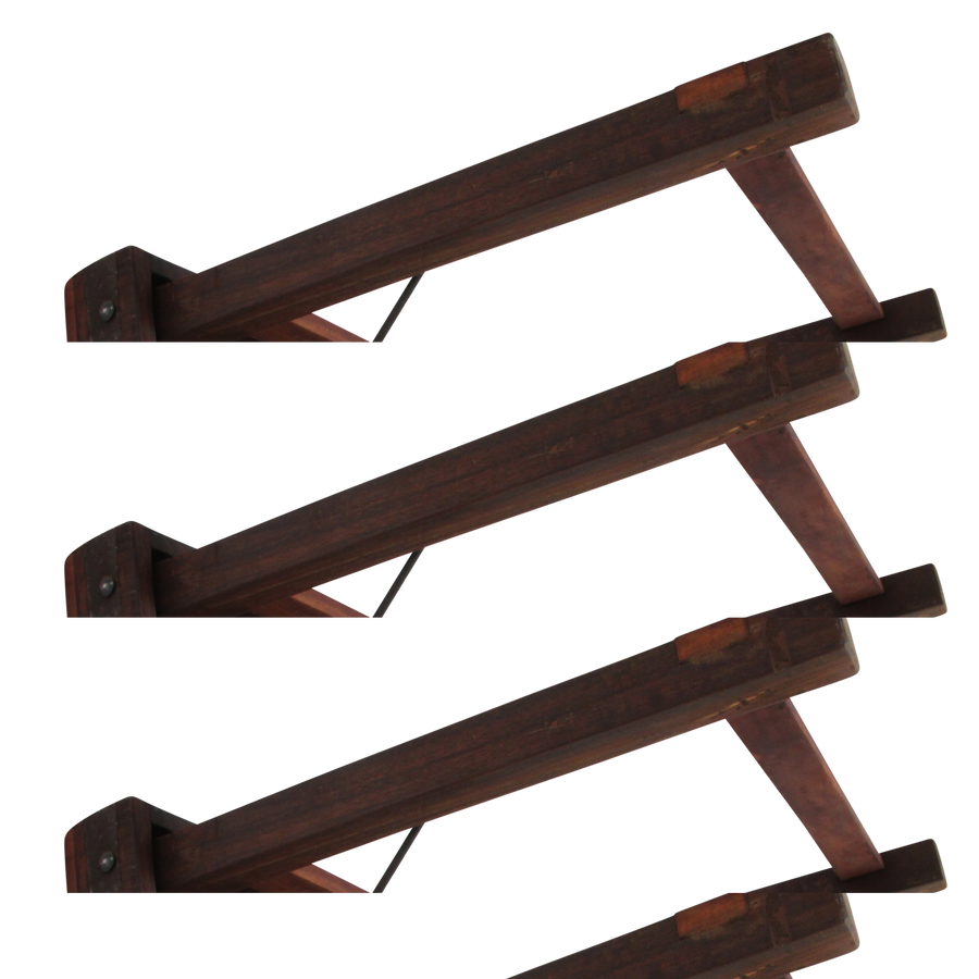 Inklapbare vintage eettafel XL Gerecycled hout 190x80x76 cm