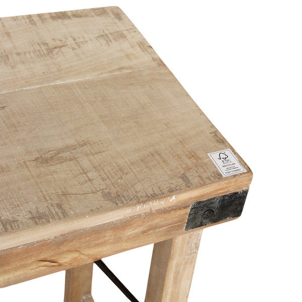 Limewash opklapbare wandtafel/console tafel 170x40x76 cm