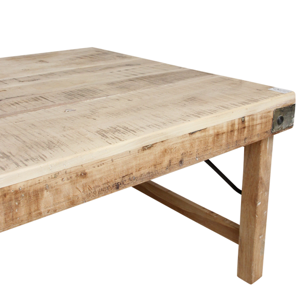 Limewash inklapbare salontafel 120x75x45 cm