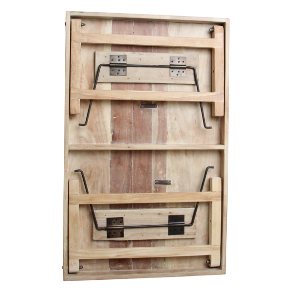 Limewash inklapbare salontafel 120x75x45 cm