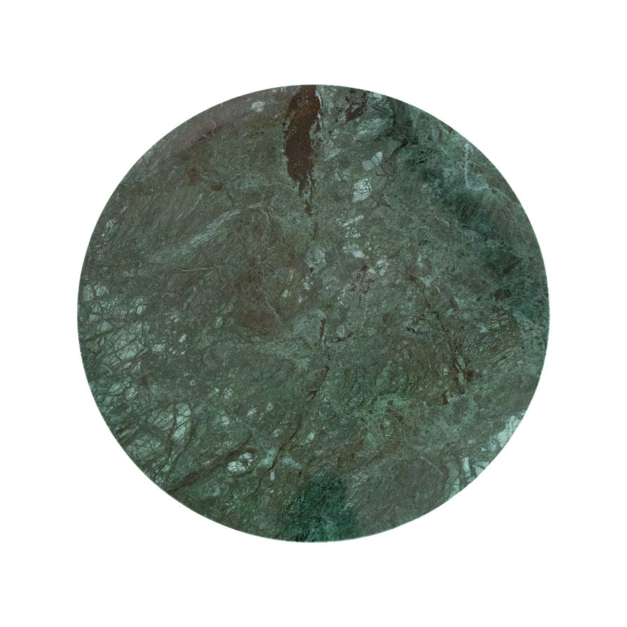 Marmeren bijzettafel rond groen